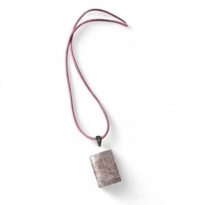 Vintage Rose Quartz Pendant‎ Necklace